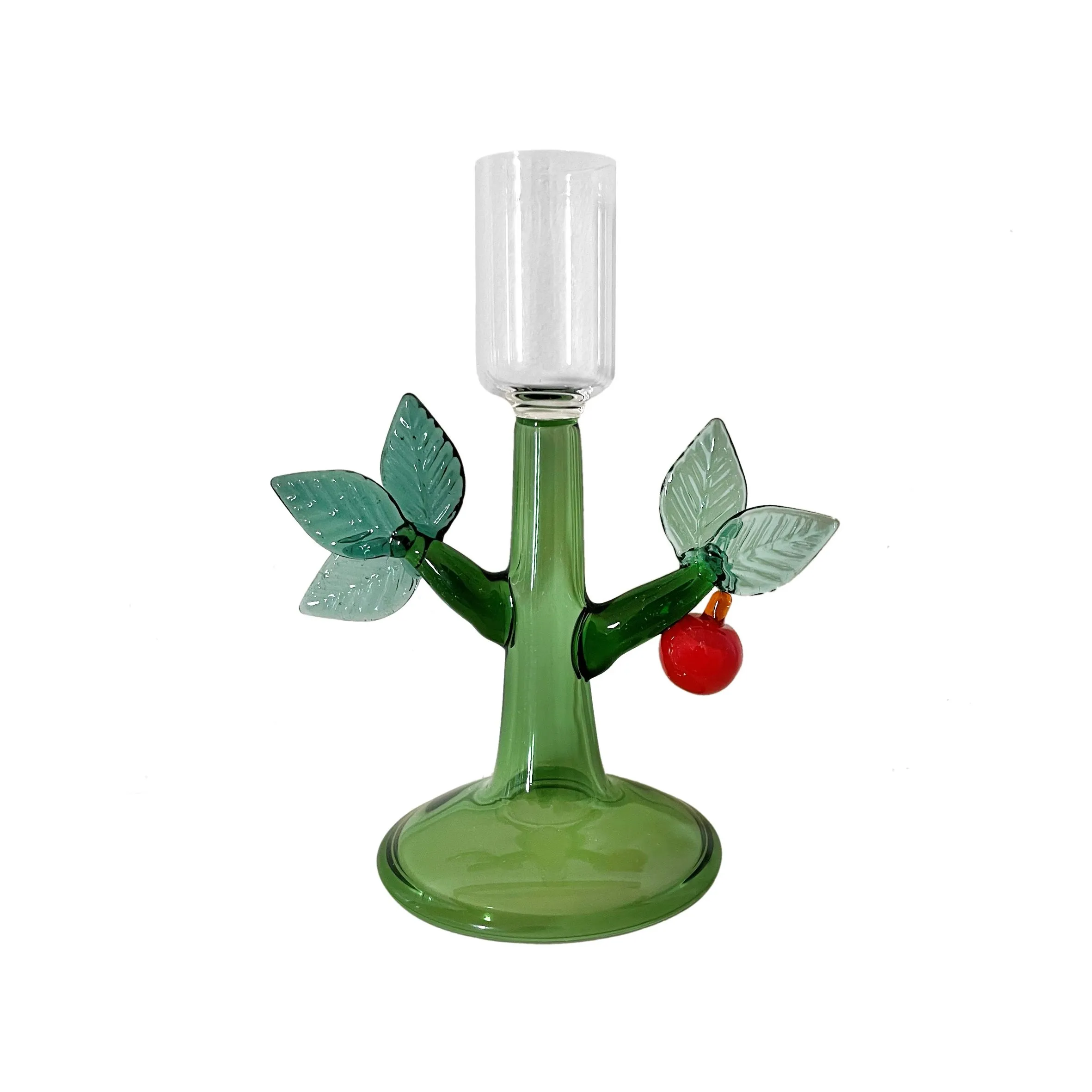 Low apple candlestick Ichendorf Red Apple Collection